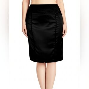 Rachel Adam's Satin Style  Black Women's Skirt Size 8